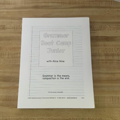 Grammar Boot Camp Jr. Student Work Text
