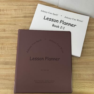 Johnny Can Spell & Write Lesson Planner, Book 2:1