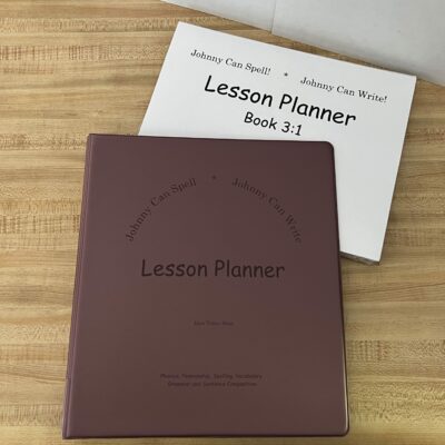 Johnny Can Spell & Write Lesson Planner, Book 3:1