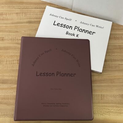 Johnny Can Spell & Write Lesson Planner, Book K