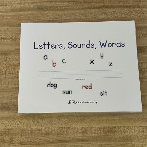Letters, Sounds, Words Student Work Text