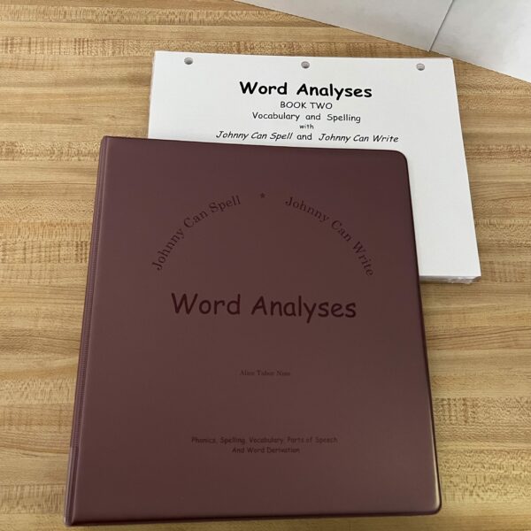 Word Analyses, Book Two